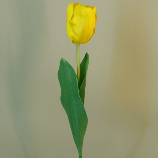 Artificial Tulips Yellow 41cm Artificial Flowers